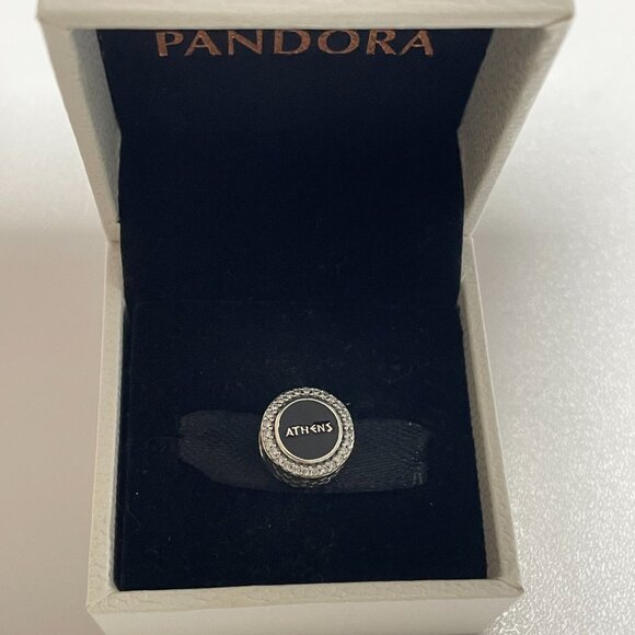 PANDORA Charm Goddess Athena Owl Silver Charm Bead - Picture 4 of 5